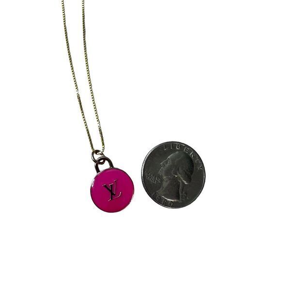 Authentic Louis Vuitton Pink Charm Adjustable Necklace - Picture 5 of 10